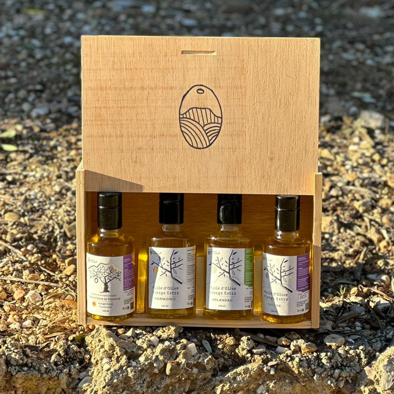 coffret-dhuiles-dolive-1 Coffret d'huiles d'olive - 4 x 250mL