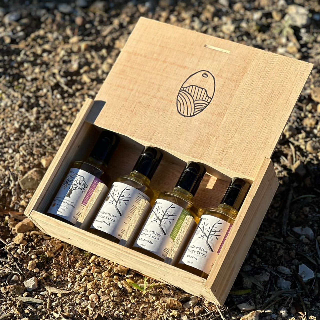 coffret-dhuiles-dolive-3 Coffret d'huiles d'olive - 4 x 250mL