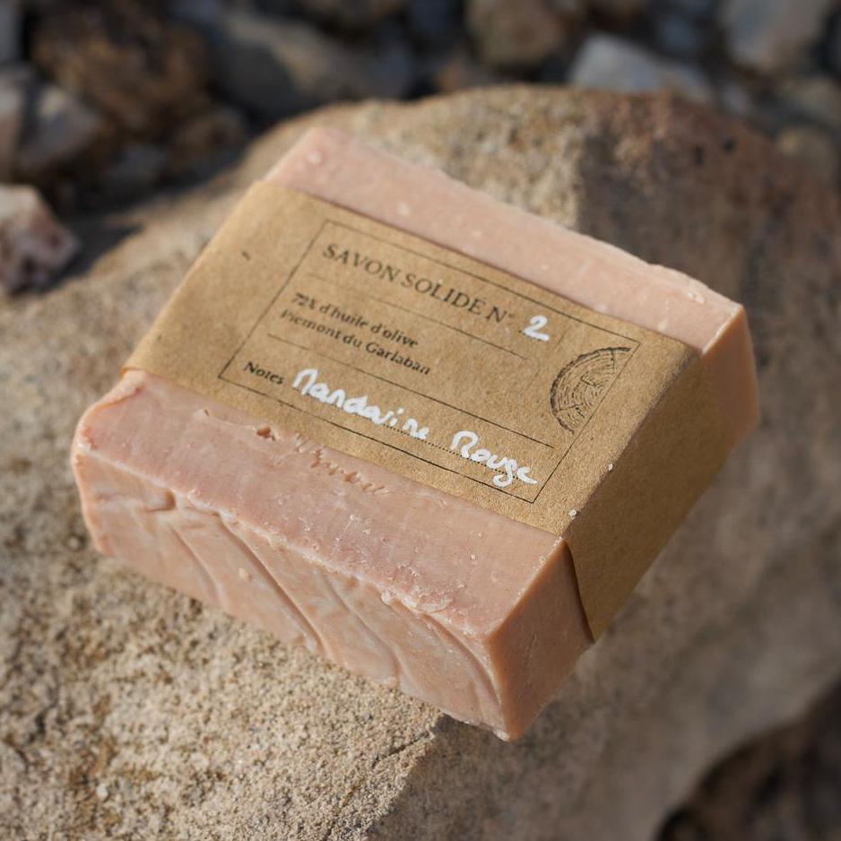 Savon mandarine rouge solide - 100g