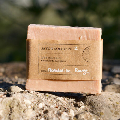 Savon mandarine rouge solide - 100g